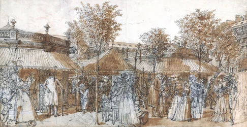 The Palais Royal Garden Walk in 1787